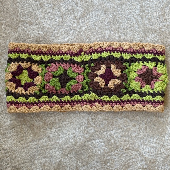 Brand New Erin Knitwear Handmade Wool Zip Coin Pouch & Granny Square Earband - Picture 15 of 16